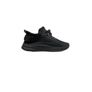 Kids Standed Black Sneakers Size 6 unisex